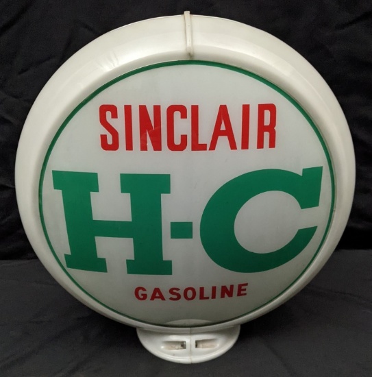 GAS PUMP GLOBE SIGN SINCLAIR H-C GASOLINE