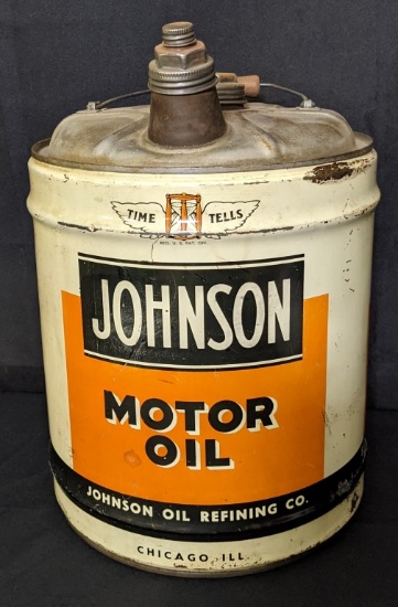 5 GAL OIL CAN JOHNSON OIL & REFINING CO CHICAGO IL