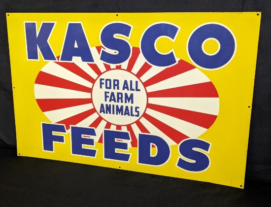 TIN SIGN KASCO FEEDS FOR ALL ANIMALS