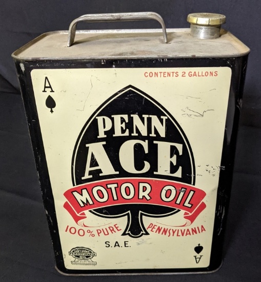 2 GAL OIL CAN PENN ACE FEEEDOM OIL CO PENNSYLVANIA