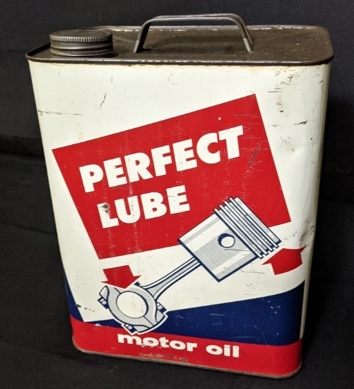 2 GAL OIL CAN PERFECT LUBE PISTON LOGO