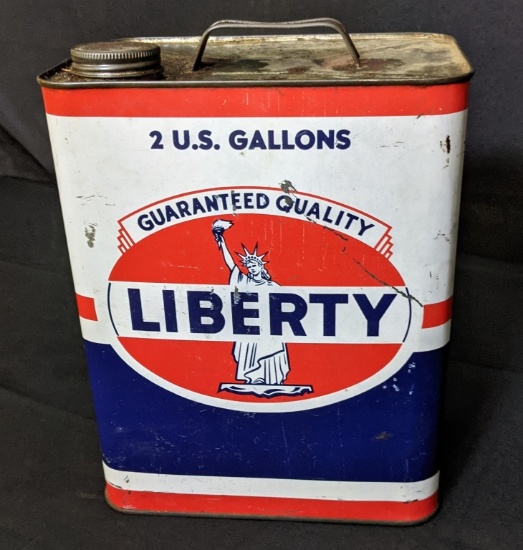 2 GAL OIL CAN STATUE OF LIBERTY