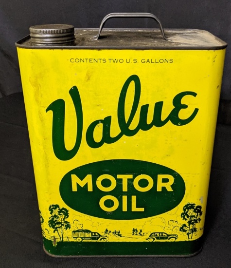 2 GAL OIL CAN VALUE MOTOR OIL