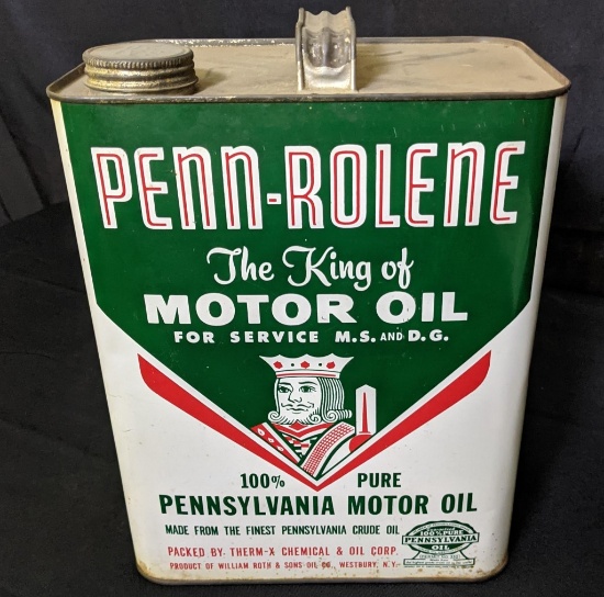 2 GAL OIL CAN PENN ROLENE WILLIAM ROTH WESTBURY NY
