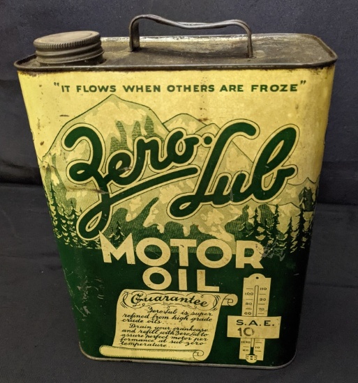 2 GAL OIL CAN ZERO LUBE MOTOR OIL