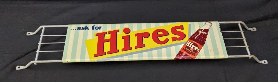 TIN DOOR PUSH SIGN ASK FOR HIRES ROOT BEER
