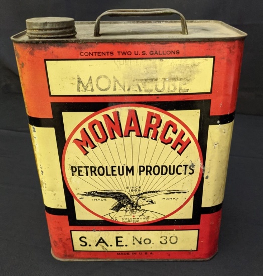2 GAL OIL CAN MONARCH PETROLEUM PRODUCTS