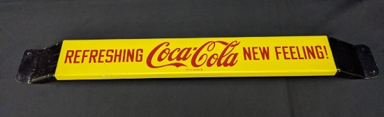 DOOR PUSH SIGN COCA COLA REFRESHING NEW FEELING