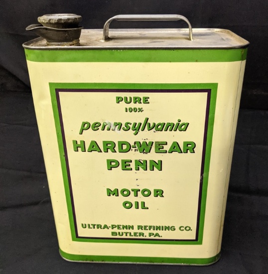 2 GAL OIL CAN HARD WEAR PENN BUTLER PA
