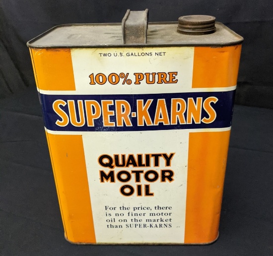 2 GAL OIL CAN SUPER KARNS PENNSYLVANIA REFINING
