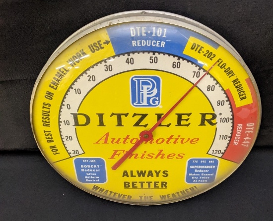 12" THERMOMETER SIGN DITZLER AUTOMOTIVE FINISHES