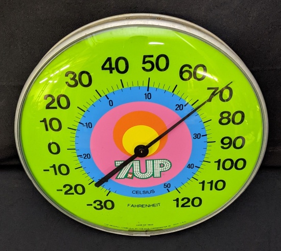 12" THERMOMETER SIGN SEVEN UP 7UP 7 UP