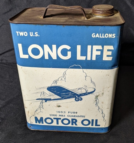 2 GAL OIL CAN LONG LIFE VICTOR OIL CO DETROIT MI