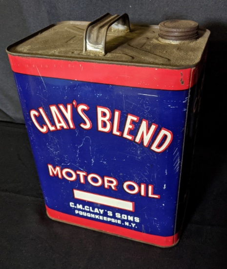 2 GAL OIL CAN CLAYS BLEND POUGHKEEPSIE NY