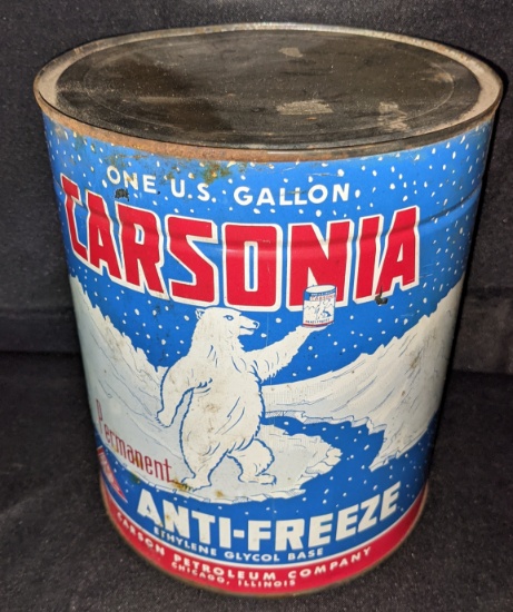 1 GAL ANTIFREEZE CAN CARSONIA CHICAGO ANTI FREEZE