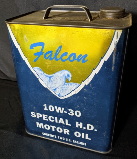 2 GAL OIL CAN FALCON OIL PRODUCTS CLEVELAND OHIO