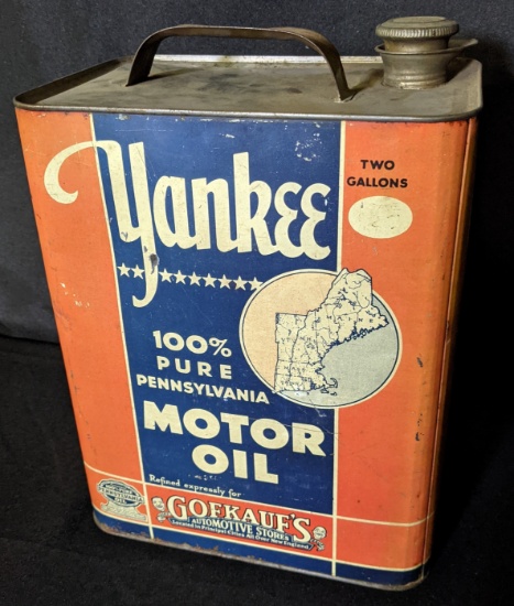 2 GAL OIL CAN YANKEE GAFKAUFS AUTO STORES