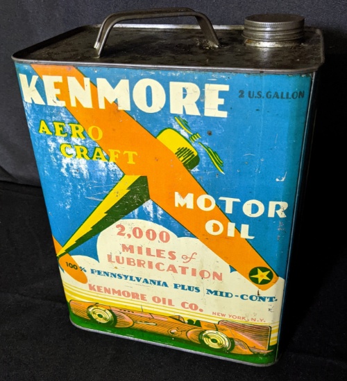 2 GAL OIL CAN KENMORE AERO CRAFT NEW YORK