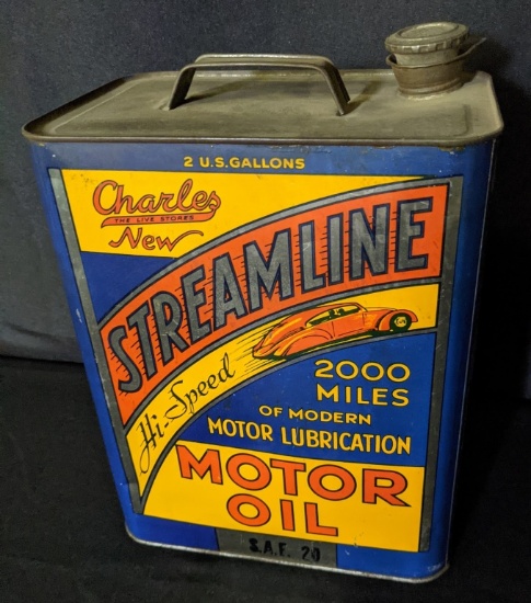 2 GAL OIL CAN STREAMLINE CHARLES AUTO SUPPLY
