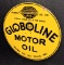 PORCELAIN SIGN RUSK OIL CO PHILADELPHIA GLOBOLINE