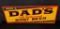 EMBOSSED TIN SIGN DADS OLD FASHIONED ROOT BEER