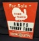 NOS TIN SIGN WAYNE FEEDS ANDYS TURKEY FARM