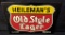 TIN SIGN HEILEMANS OLD STYLE LAGER BEER LA CROSSE