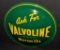 NOS CONVEX TIN SIGN ASK FOR VALVOLINE MOTOR OIL