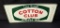 NOS EMBOSSED TIN SIGN COTTON CLUB GINGER ALE