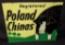 2 SIDED TIN SIGN POLAND CHINA HOGS PIG FARM