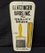 TIN THERMOMETER SIGN BENTZINGER BROS PAINT BRUSHES