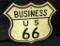 ORIGINAL STEEL SIGN BUSINESS US ROUTE 66