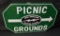PORCELAIN SIGN NEW ELNGLAND ELECTRIC SYSTEM PICNIC