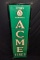 EMBOSSED TIN SIGN CITIES SERVICE ACME TIRES