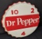 TIN BOTTLE CAP SIGN DR PEPPER 10 2 4