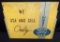 TIN SIGN WE USE & SELL ONLY GENUINE FORD PARTS