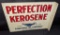 TIN FLANGE SIGN STANDARD OIL PERFECTION KEROSENE