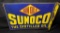 PORCELAIN FLANGE SIGN SUN OILS SUNOCO