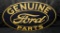 2 SIDED TIN SIGN GENUINE FORD PARTS
