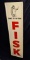 1958 EMBOSSED TIN SIGN FISK TIRES