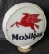 GLASS GAS PUMP GLOBE MOBIL MOBILGAS PEGASUS
