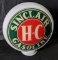GLASS GAS PUMP GLOBE SINCLAIR H-C GASOLINE