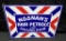 PORCELAIN FLANGE SIGN ZEPPS HAIR DRESSING NOONANS