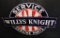 PORCELAIN SIGN WILLYS KNIGHT SERVICE GENUINE PARTS