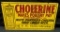 EMBOSSED TIN SIGN CHOLERINE POULTRY MEDECINE
