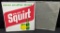 NOS EMBOSSED TIN SIGN ENJOY SQUIRT SODA POP