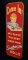 NOS EMBOSSED TIN SIGN WE SERVE SUNBEAM ROLLS