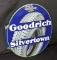 PORCELAIN FLANGE SIGN GOODRICH SILVERTOWN TIRES