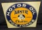 EMBOSSED TIN SIGN AUNTIE CHATTER MOTOR OIL FORDS