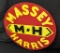 PORCELAIN SIGN MASSEY HARRIS FARM MACHINERY